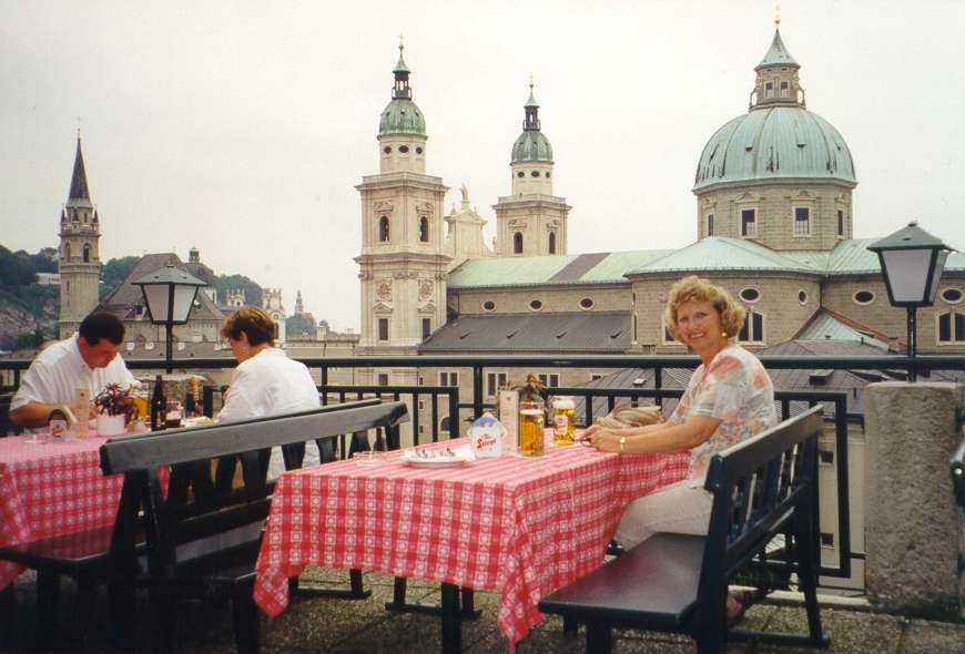Photo of Lynda Plymate in Salzburg, Austria, summer 1998