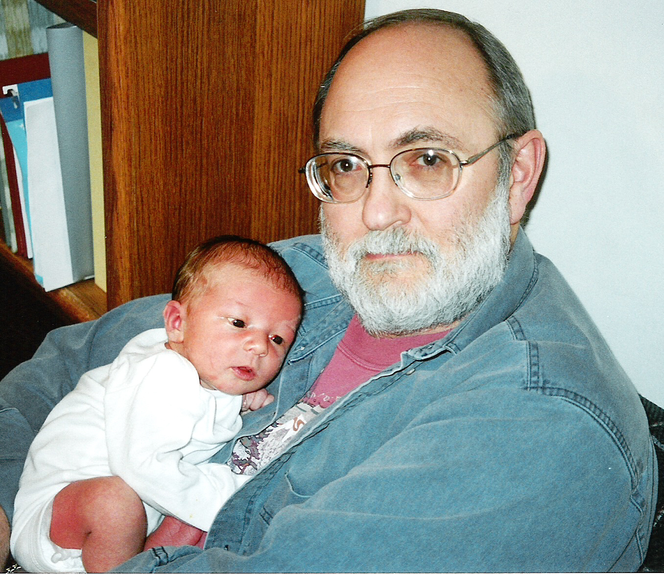 Photo of Ian Patrick Morton with his Grandpa Tom Plymate