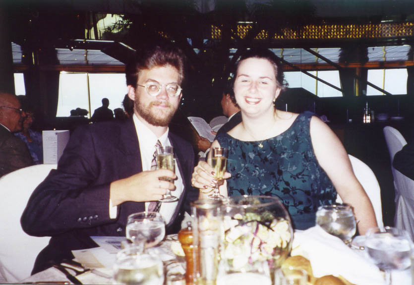 Photo of Brian & Robyn Morton aboard the MS Ryndam, Alaska, August 2000